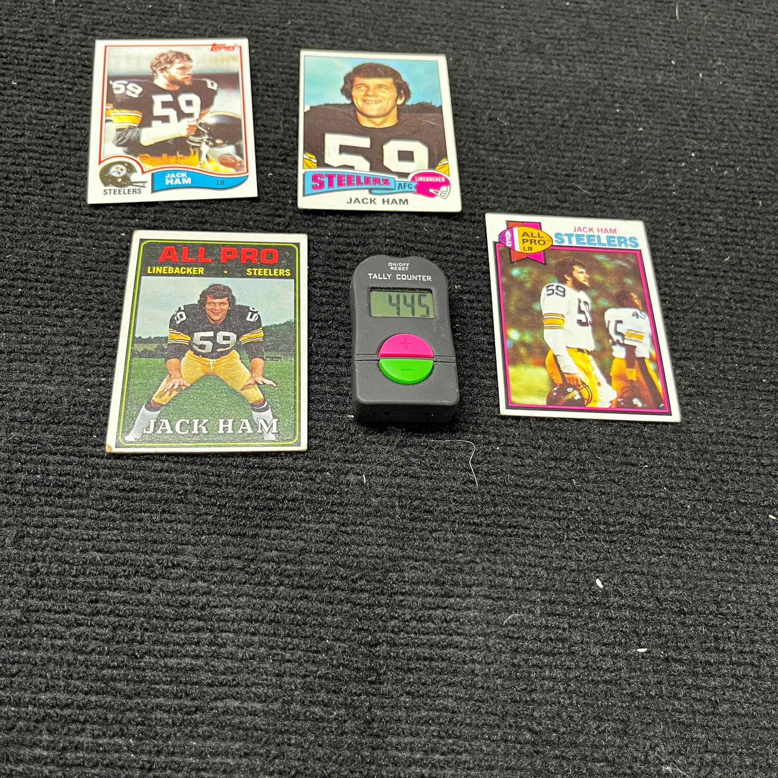 Jack Ham 1974 Topps RC + Topps Football Ham Cards (1 of 2)