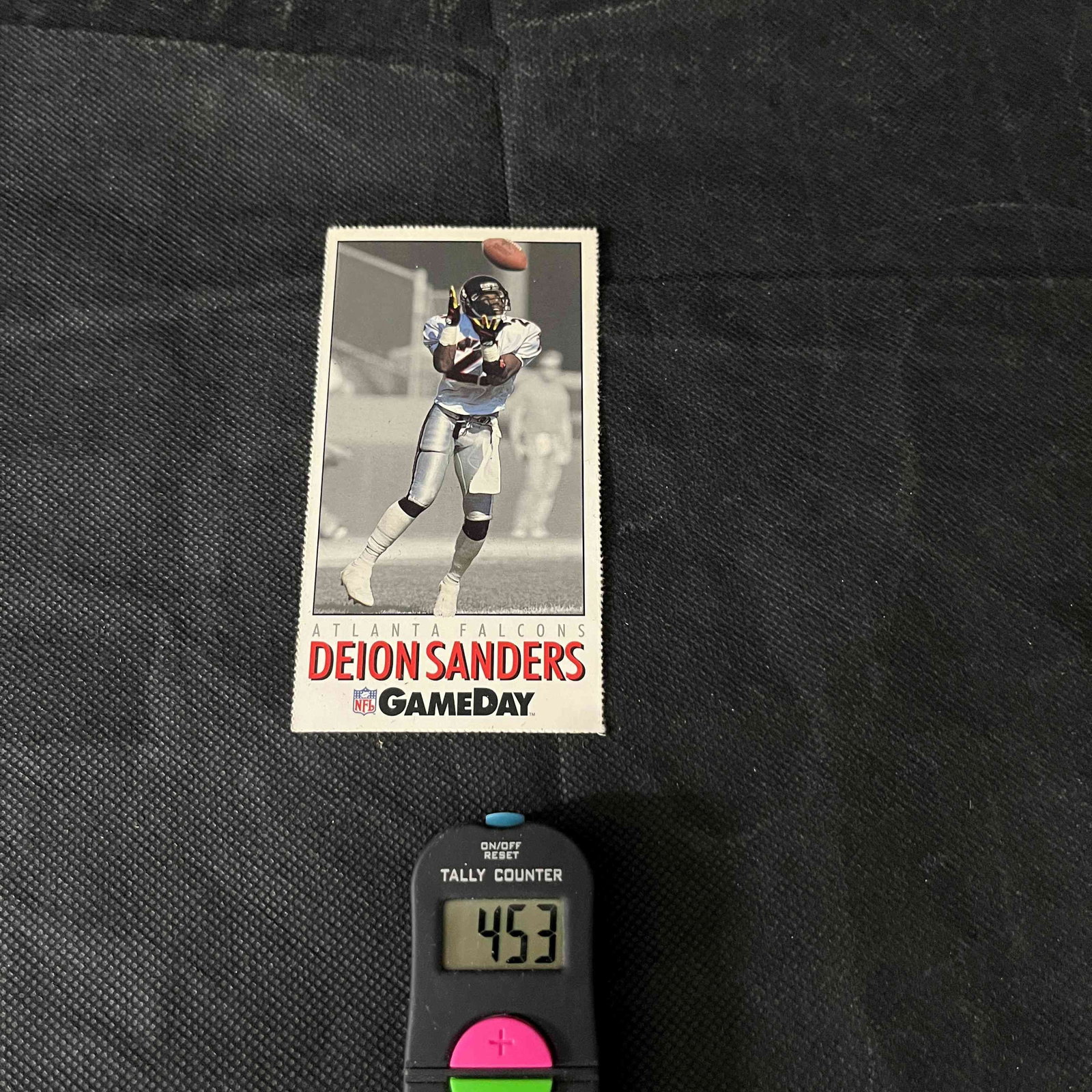 Deion Sanders 1992 Game Day Football Card (1 of 2)