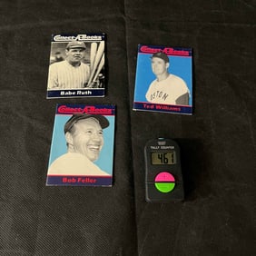 Babe Ruth + HOF Vintage Collect A Book Cards