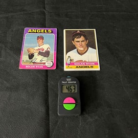 Nolan Ryan 1975 & 1976 Topps Baseball Cards