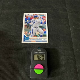 Valdimir Guerrero Jr. 2019 Donruss Rated Rookie Baseball Card