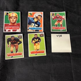 1956 Topps Football Cards Rogel, Dodrill Vessels, Heath