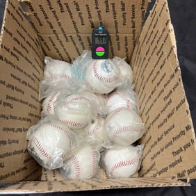 Box of Polybagged MLB & OL Baseballs