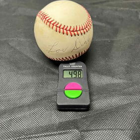 Lou Dials Signed Baseball JSA COA