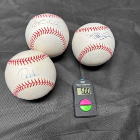Three Signed Baseballs