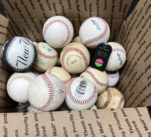 Mix of Offical League and Specialty Baseballs