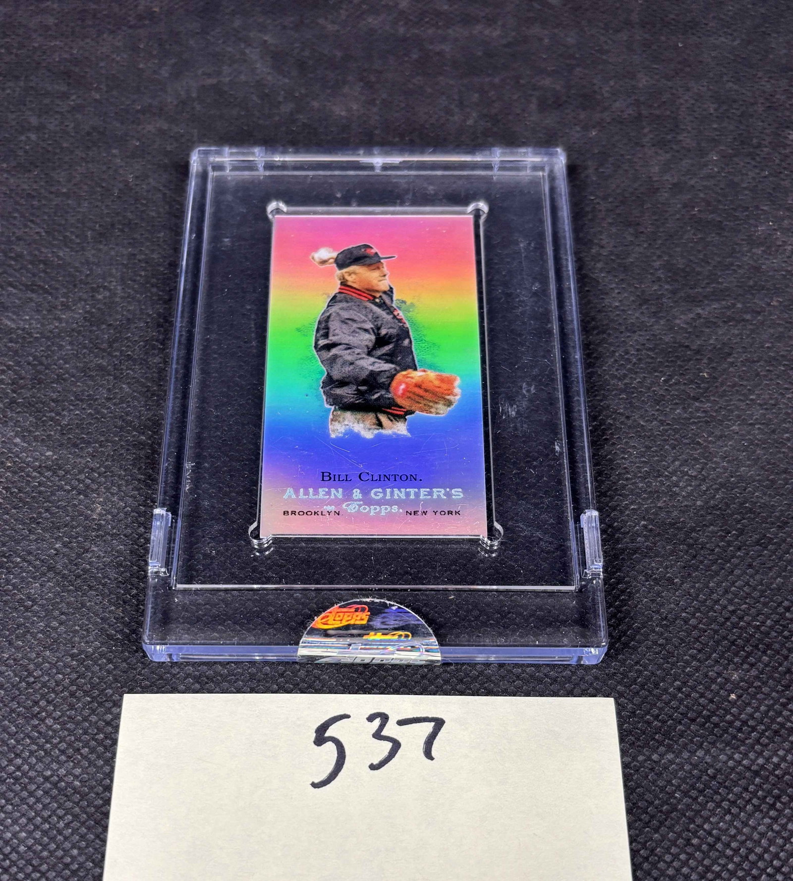 Bill Clinton Topps Allen & Ginter's First Pitch #52/999 (1 of 1)