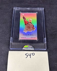 George W. Bush  Topps Allen & Ginter's First Pitch #52/999
