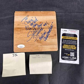 Sweet Lou Dunbar Signed Floorboard JSA COA