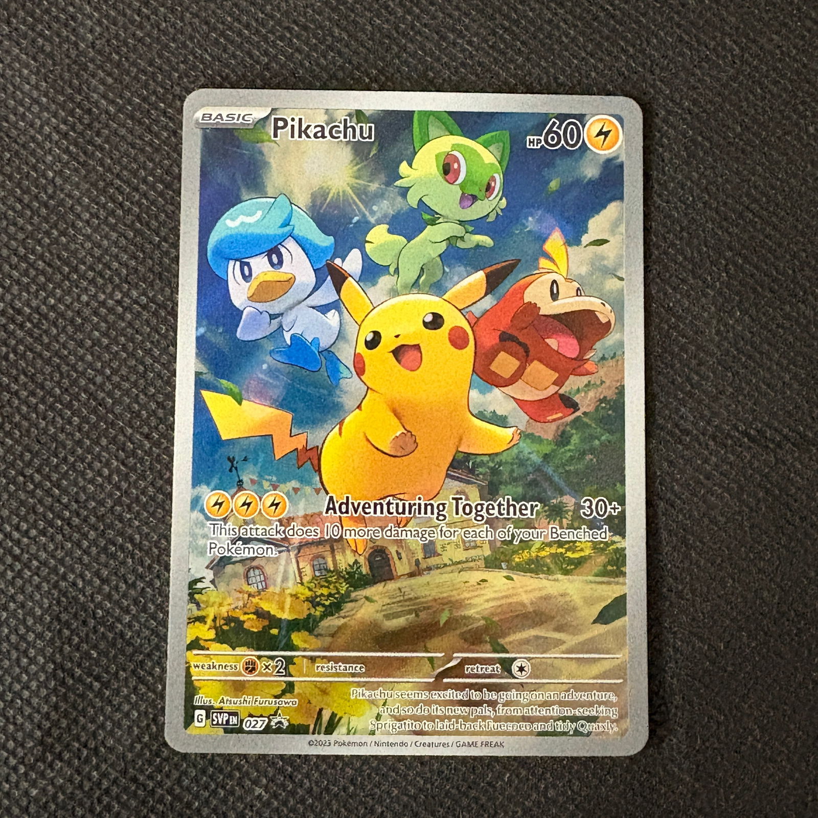 Pikachu Paldea Evolved ETB Promo (1 of 2)