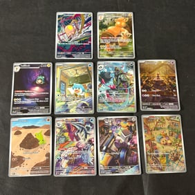 Illustration Rare Pokemon Cards, Larvitar, Baxealibur +