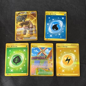 Gold Secret Rare Pokemon Cards, Energies +