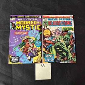Modred the Mystic #1, Bloodstone #1 Marvel Bronze Age