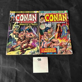 Conan The Barbarian #54, & 29 Marvel Bronze Age