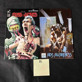 Deadworld & Aids Awareness Independent Horror Comic Books