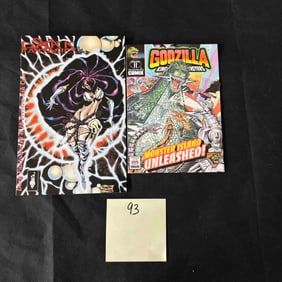 Godzilla Ash Can Comic Book + Dark Fantasies Adult Reader Comic