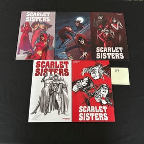 Scarlet Sisters Comic Books w/ Variant Covers