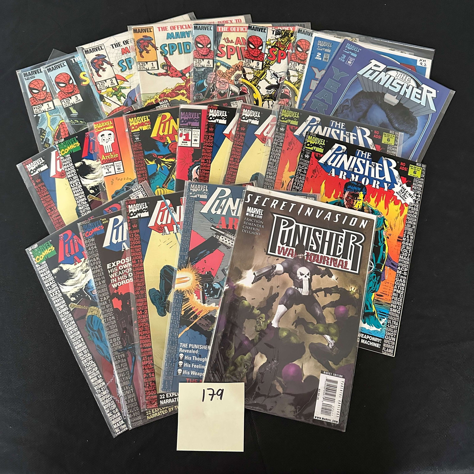 Marrvel Comics Mix of Punisher & Spider-man Comic Books: We are a veteran owned company. Please look at the pictures carefully to determine what you believe the condition of collectible is. We are currently accepting consignments. Email us a aeronhouse1994@