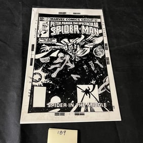 Spectacular Spider-man 73 Cover Printing Proof Copy