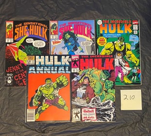 Marvel Copper Age Comic Books w/Hulk & Sensational She-Hulk
