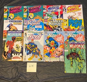 Marvel Comics Copper Age Lot w/ Weapon X, Nova, Moon Knight