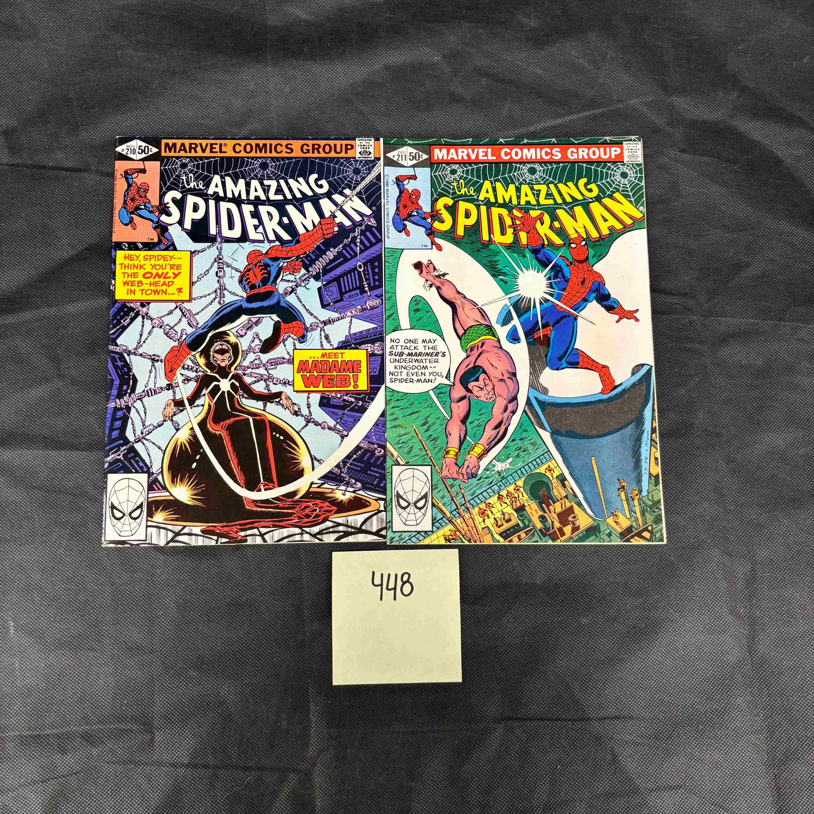Amazing Spider-man 210 & 211 Bronze Age Comic Books 1st Madame Web: We are a veteran owned company. Please look at the pictures carefully to determine what you believe the condition of collectible is. We are currently accepting consignments. Email us a aeronhouse1994@