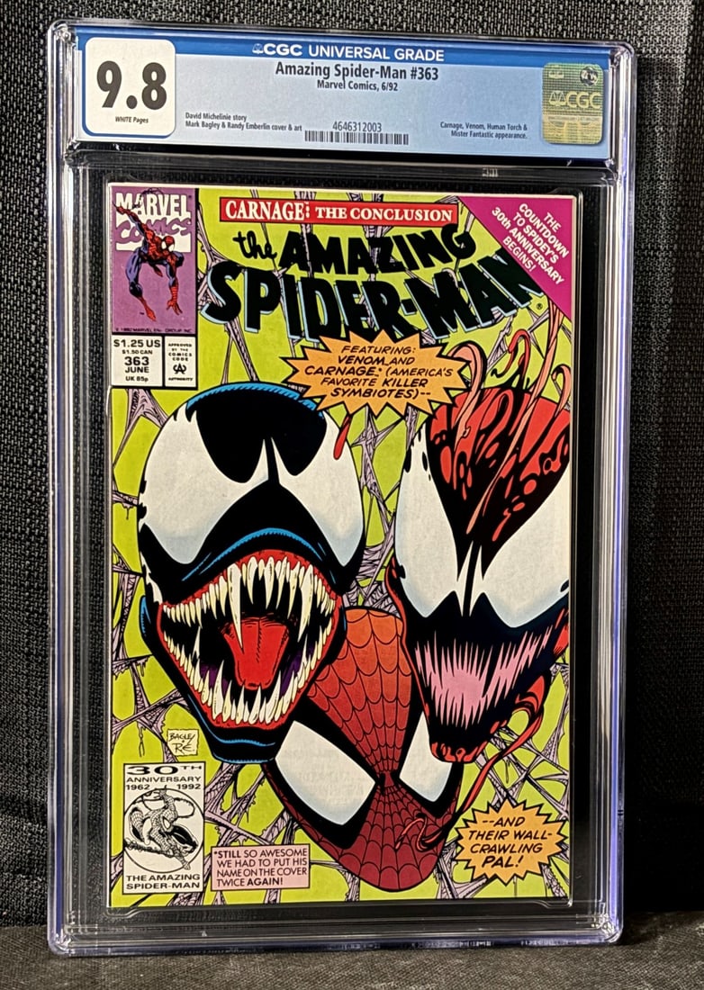 Amazing Spider-man 363 Key Marvel Comic CGC 9.8 (1 of 1)