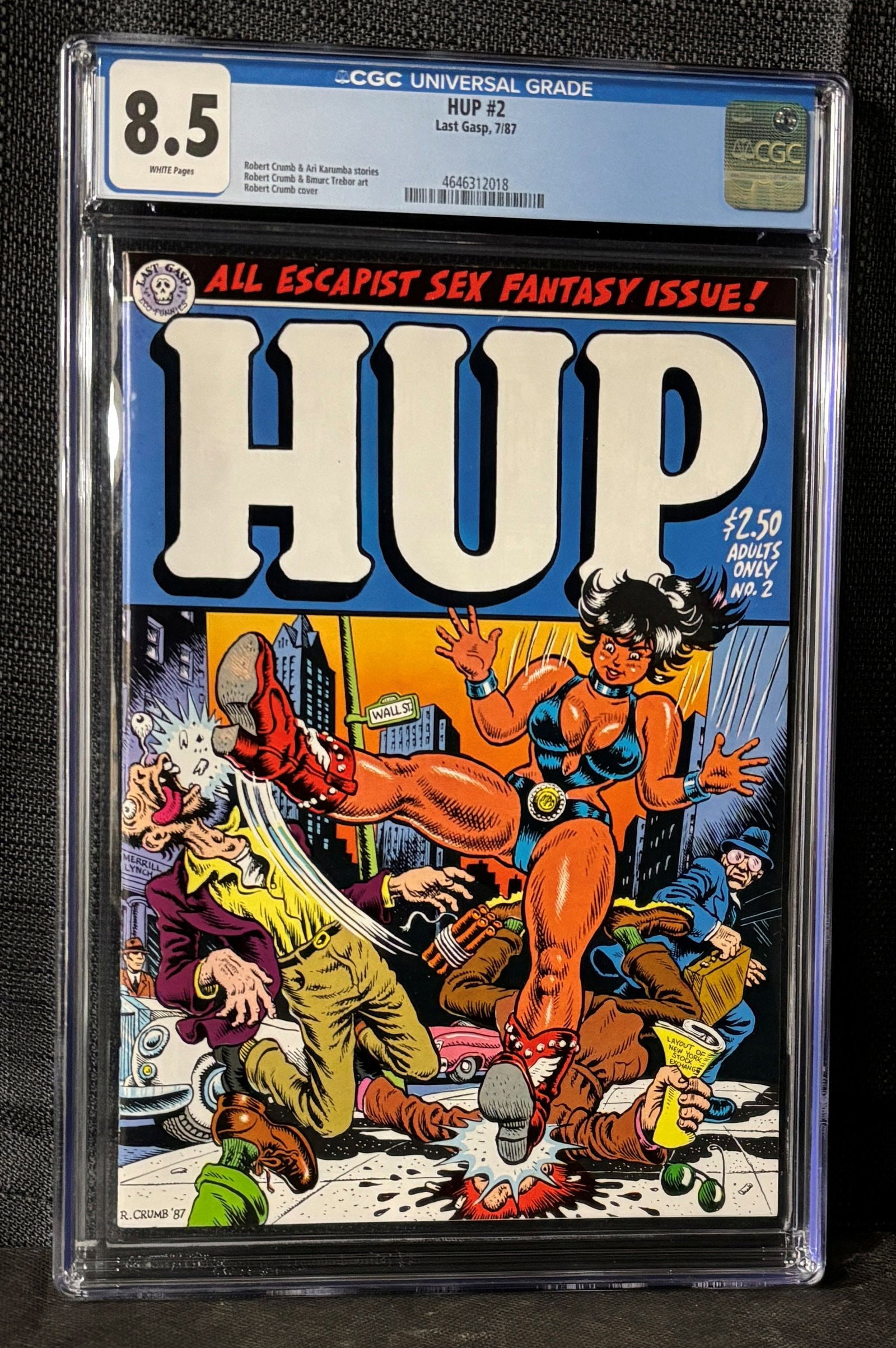 HUP #2 Classic R. Crumb Ard Donald Trump App CGC 8.5 1st Print: We are a veteran owned company. Please look at the pictures carefully to determine what you believe the condition of collectible is. We are currently accepting consignments. Email us a aeronhouse1994@