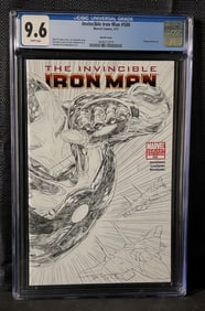 Invincible Iron Man 500 Sketch Cover Ed. CGC 9.6