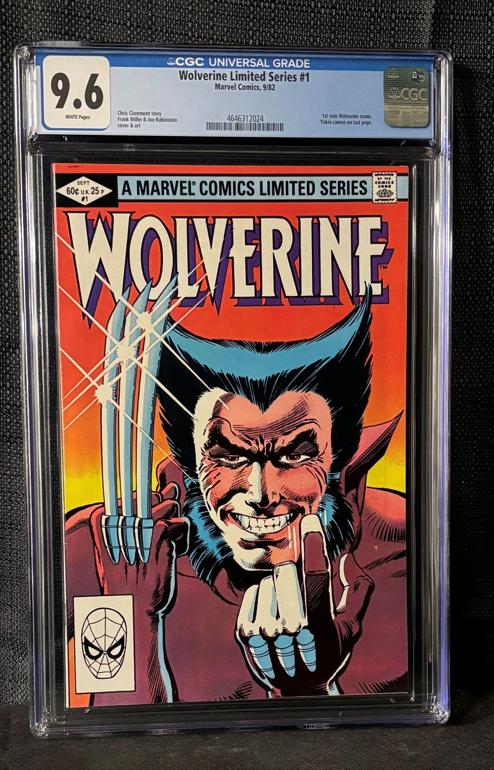Wolverine Limited Series 1 Frank Miller Story & Art CGC 9.6 (1 of 1)