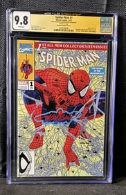 Spider-man 1 2022 Series Mark Mayhew Sign & Sketch CGC/JSA 9.8