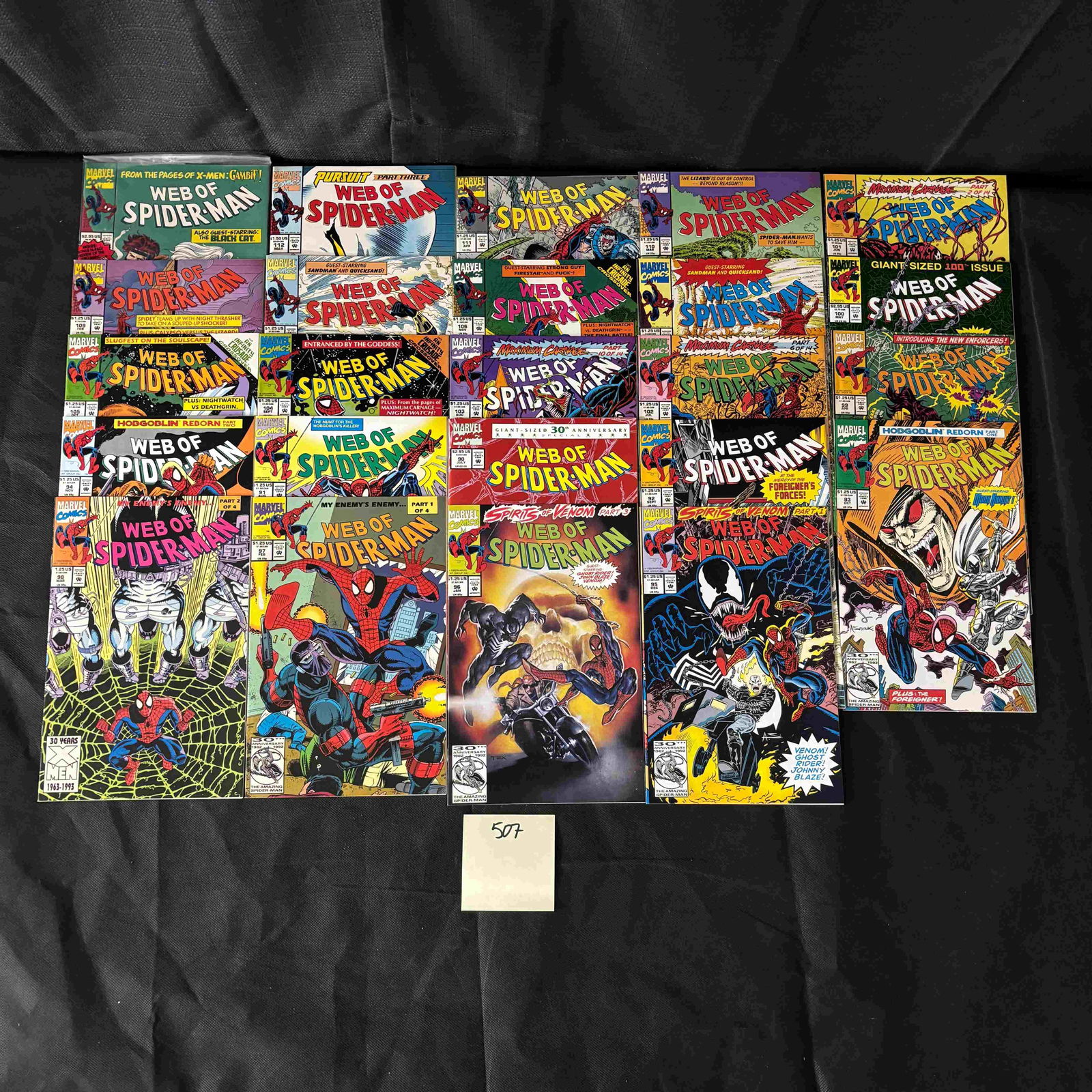 Web of Spider-man Comic Books: We are a veteran owned company. Please look at the pictures carefully to determine what you believe the condition of collectible is. We are currently accepting consignments. Email us a aeronhouse1994@