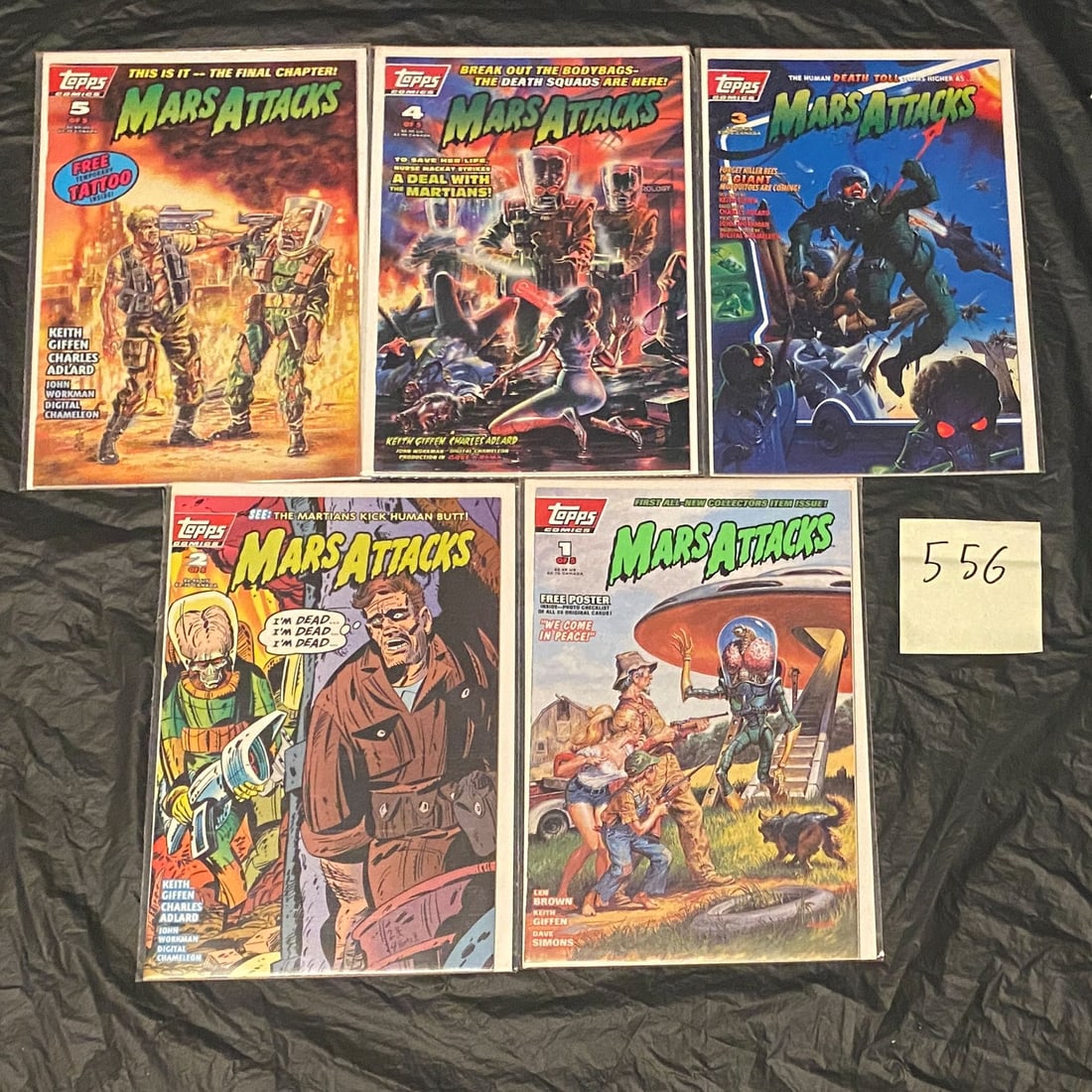 Mars Attacks Topps Comic Books #1-5 (1 of 1)