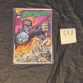 Mars Attacks Wizard 1/2 Comic w/ COA