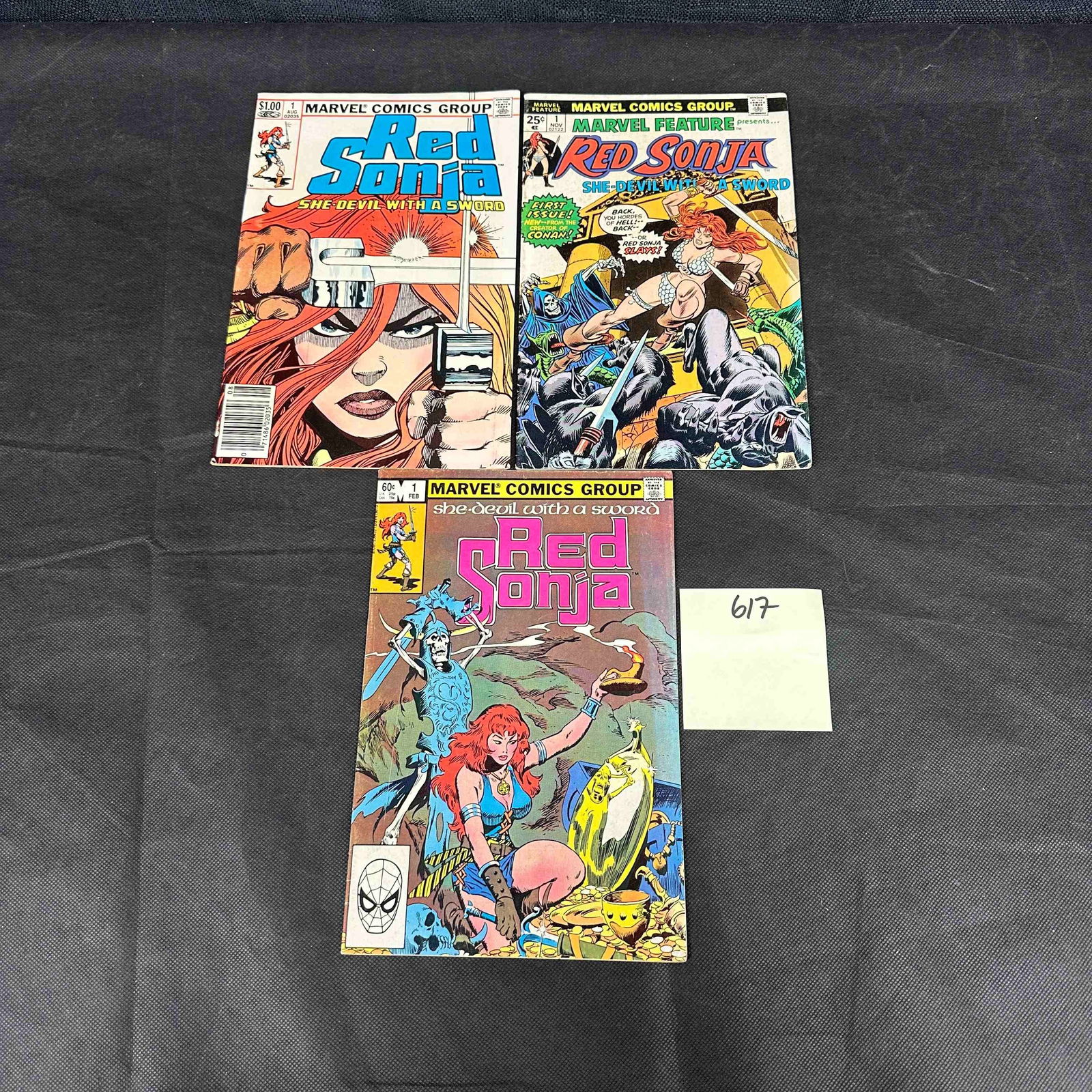 Marvel Feature #1 1st Red Sonja Solo, + Marvel Red Sonja Comics (1 of 2)