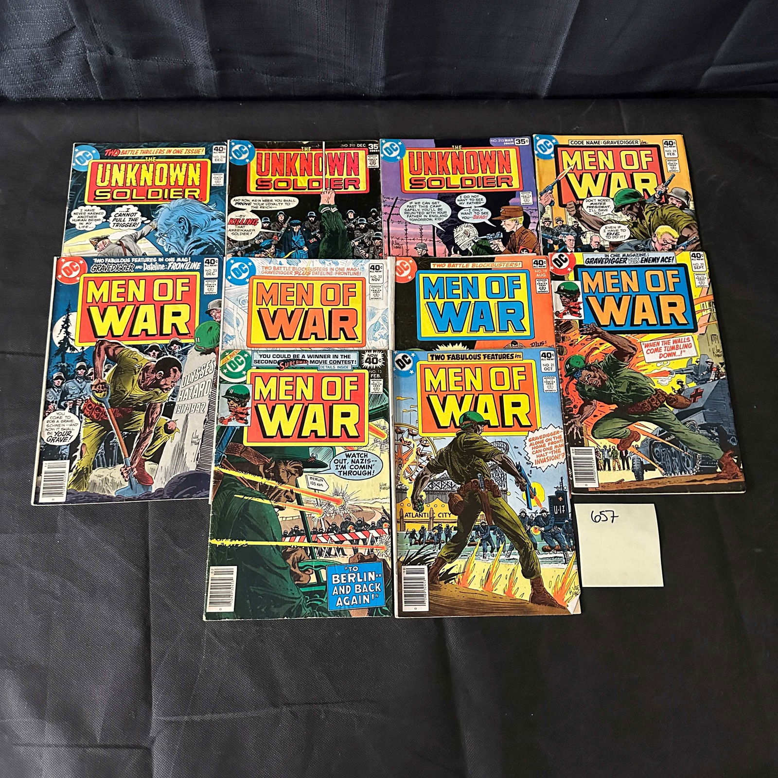 DC Comics Bronze Age War Comic Books (1 of 2)