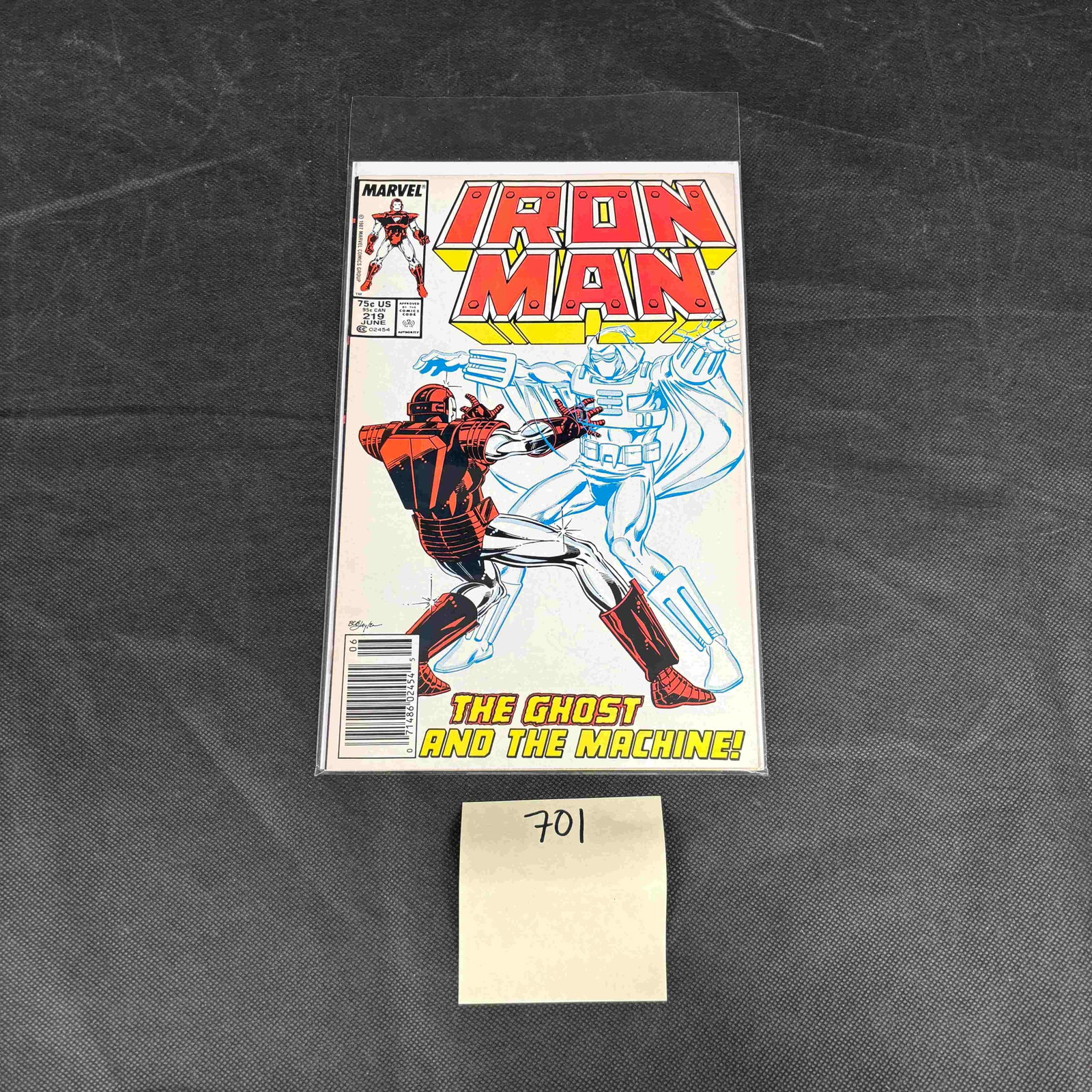 Iron Man 219 1st app Ghost Bronze Age Comic Book: We are a veteran owned company. Please look at the pictures carefully to determine what you believe the condition of collectible is. We are currently accepting consignments. Email us a aeronhouse1994@