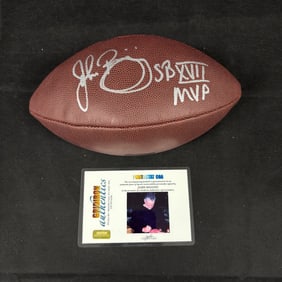 John Riggins Signed Football, w/ COA