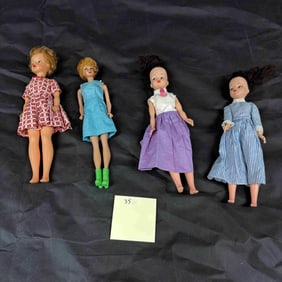 Four Vintage Barbies from the 1960's