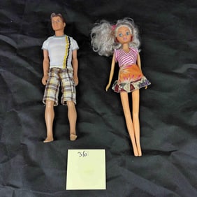 1960's Barbie and Ken Dolls
