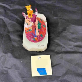 Lion King Ron Lee signed Bronze Sculpture