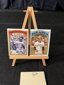 1972 Topps Roberto Clemente #309 & 310