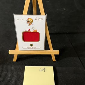 Brock Purdy Relic Patch Sports Card #21/99