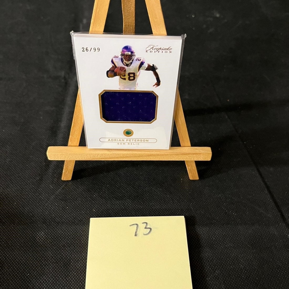 Adrian Petterson Patch Relic Sports Card #26/99 (1 of 1)