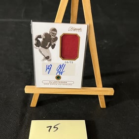KJ Jefferson Signed Patch Sports Card #24/75