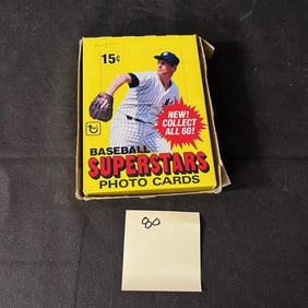 Box of 1980 Topps Photo Baseball Cards Unsearched