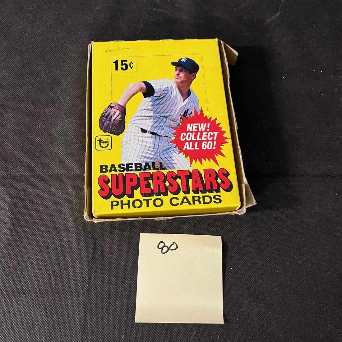Box of 1980 Topps Photo Baseball Cards Unsearched (1 of 2)