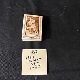 1980 Cramer Hall of Fame Baseball Card Set w/Ruth