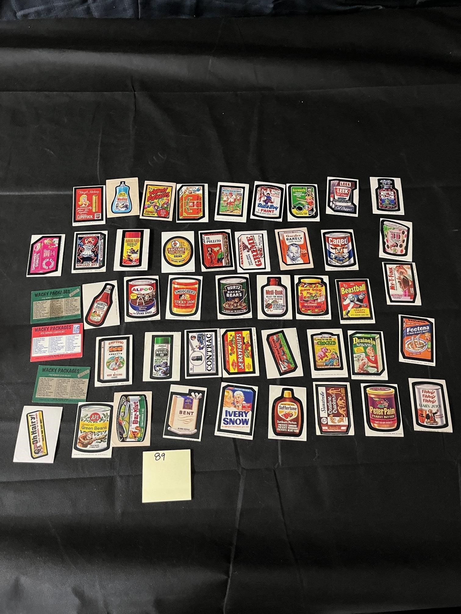 Nice Lot of 1973 Topps Wacky Packages Stickers! (1 of 5)