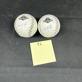 Mike Lowell Signed All-Star Baseballs X's 2